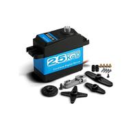 DS3225 PRO Waterproof Servo 25KG Metal Gear Digital Servo 360 Continuous Rotation for 1:8/1:10/1:12 RC Car or Robot