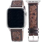 DSAAplus Premium Handmade Leather Band Retro Western Style Strap for Apple Watch Ultra 3 2 1,SE 3 2 1,Series 11 10 9 8 7 6 5 4 3 2 1 for iwatch 49mm 46mm 45mm 44mm 42mm 41mm 40mm 38mm Men Women