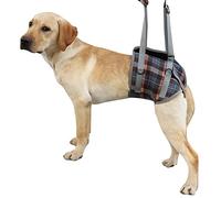 Dsacxixai Dog harness, adjustable professional plaid blue harness dog anti traction for the outdoor hiking travel campsite (M (12.5-20kg / 27.6-44.1lb Recommended))