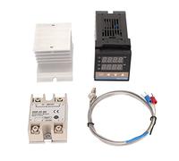 Dsacxixai PID Temperature Controller Kit, Plug in Thermostat Temperature Controller Time Digita Controller Digital 4 piece for Farm (40A)