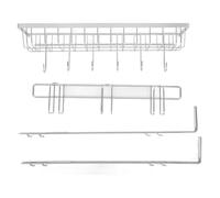 Dsacxixai Rangement Epices, en Acier Inoxydable Porte Epices Cuisine avec 6 Crochet Rack pour la Cuisine