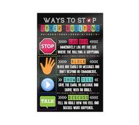 DSAHOZUD Anti Cyber Bullying Educational Canvas Modern Poster Wall Art Prints Paintings Living Room Bedroom Decor 16x24inch(40x60cm)
