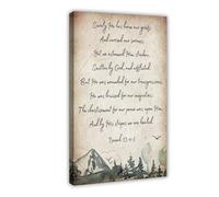 DSAHOZUD Bible Verse Isaiah 53 4-5 Canvas Art Wall Decor Posters Home Bar Restaurant Garage Cafe Logo Gift 16x24inch(40x60cm)