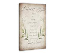 DSAHOZUD Bible Verse Wall Art Galatians 5 22-23 Canvas Art Wall Decor Posters Home Bar Restaurant Garage Cafe Logo Gift 20x30inch(50x75cm)