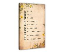 DSAHOZUD Bible Verse Wall Art Galatians 5 22-23 Canvas Modern Poster Wall Art Prints Paintings Living Room Bedroom Decor 16x24inch(40x60cm)