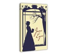 DSAHOZUD Book Cover Jane Eyre by Charlotte Bronte Canvas Art Wall Decor Posters Home Bar Restaurant Garage Cafe Logo Gift 12x18inch(30x45cm)