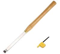 DSAINT 16mm Round Carbide Insert Tipped Finisher Wood Turning Lathe Chisel Tool Bar With Solid Wooden Handle