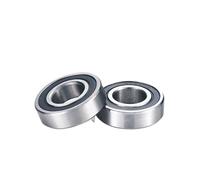 DSAINT 5/10PCS S6000RS S6001-2RS S6002 RS S6003 S6004 S6005 2RS RS Deep Groove Ball Bearing ABEC-7 Stainless Steel Ball Bearings (Color : S6002-2RS 10PCS)