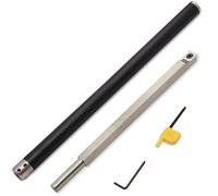 DSAINT Carbide Tipped Lathe Chisel Wood Turning Tool Set Rougher Tools Bar With 14mm Square Carbide Insert Cutter For Wood Hobbyist