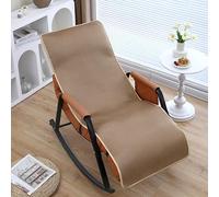 DSAoTeng Cooling Rocking Chair Pads - Ice Silk Solid Color Recliner Cushion with Non Slip Design Soft Foldable Furniture Cover for Summer Home Office Patio Living Room Use (#1,55x150cm)
