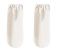 DSAoTeng Coral Fleece Slipper Crew Socks for Women - Soft Fuzzy Non Slip Warm Sleep Socks, Cozy Thermal Elastic Sock Cuffs with Anti Odor & Sweat Absorbing Design for Home Bedroom (White,One Size)