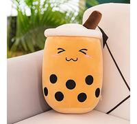 DSAoTeng Cute Cartoon Boba Milk Tea Soft Plush Doll - Kawaii Bubble Tea Stuffed Toy Pillow, Cute Creative Food Milk Cup Plush Cushion for Bed Sofa Sleeping Hugging Decoration (#5,25cm)