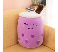 DSAoTeng Cute Cartoon Boba Milk Tea Soft Plush Doll - Kawaii Bubble Tea Stuffed Toy Pillow, Cute Creative Food Milk Cup Plush Cushion for Bed Sofa Sleeping Hugging Decoration (#7,25cm)
