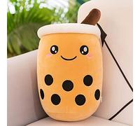 DSAoTeng Cute Cartoon Boba Milk Tea Soft Plush Doll - Kawaii Bubble Tea Stuffed Toy Pillow, Cute Creative Food Milk Cup Plush Cushion for Bed Sofa Sleeping Hugging Decoration (#12,25cm)