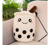 DSAoTeng Cute Cartoon Boba Milk Tea Soft Plush Doll - Kawaii Bubble Tea Stuffed Toy Pillow, Cute Creative Food Milk Cup Plush Cushion for Bed Sofa Sleeping Hugging Decoration (#8,25cm)