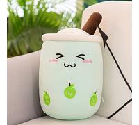 DSAoTeng Cute Cartoon Boba Milk Tea Soft Plush Doll - Kawaii Bubble Tea Stuffed Toy Pillow, Cute Creative Food Milk Cup Plush Cushion for Bed Sofa Sleeping Hugging Decoration (#4,25cm)