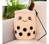 DSAoTeng Cute Cartoon Boba Milk Tea Soft Plush Doll - Kawaii Bubble Tea Stuffed Toy Pillow, Cute Creative Food Milk Cup Plush Cushion for Bed Sofa Sleeping Hugging Decoration (#9,25cm)