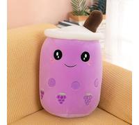 DSAoTeng Cute Cartoon Boba Milk Tea Soft Plush Doll - Kawaii Bubble Tea Stuffed Toy Pillow, Cute Creative Food Milk Cup Plush Cushion for Bed Sofa Sleeping Hugging Decoration (#14,25cm)