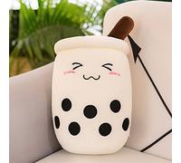 DSAoTeng Cute Cartoon Boba Milk Tea Soft Plush Doll - Kawaii Bubble Tea Stuffed Toy Pillow, Cute Creative Food Milk Cup Plush Cushion for Bed Sofa Sleeping Hugging Decoration (#1,25cm)