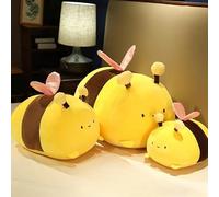 DSAoTeng Cute Plush Bee Plush Pillow - Kawaii Animal Honeybee Stuffed Cushion, PP Cotton Filled Washable Non-Shedding Decorative Hugging Pillows for Bed Sofa Living Room (70CM)