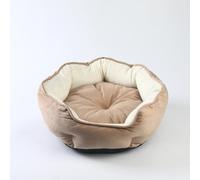 DSAoTeng Pet Bed with Removable Cushion Pillow - Fluffy Cat Dog Bed with Soft Side Support, Cozy Indoor Nest with Double-sided for Small Dogs Puppies Kittens All Seasons Sleeping Lounge (#3,M)