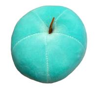 DSAoTeng Soft Mini Plush Apple Stuffed 2pcs - Crystal Velvet Fabric PP Cotton Filling Cute Fruit Toy Desk Companion Adorable Stress Relief Plushie for Office Home Festival Decoration (Blue)