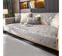 DSAoTeng Upgraded Couch Covers - Luxury Gold Stamping Velvet Sofa Cushion Pads Non Slip Washable Sectional Couch Slipcover Furniture Protector for Pets Living Room All Seasons (#13,70x90cm)
