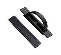 DSBGKJI 2 Pcs Invisible Cabinet Drawer Handle 180° Rotating Zinc Alloy Hidden Grip Concealed Door Pulls Handles Hardware for Cabinet,Tatami,Wardrobe,Drawer,Closet,Cabin (Black)
