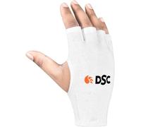 DSC 1501497 Attitude Cricket Batting Inner Gloves For Boys | Cotton Material | Cut Finger for Better Grip | Faster Sweat Absorbtion | Kit for Men and Boys | White, Youth