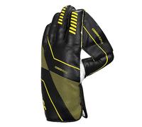 DSC Condor Ruffle Keeping Gloves | for Mens | Material: Leather | Made from the finest aniline Leather | All-leather palm, cuffs and back, White Black