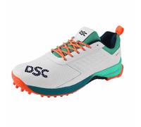 DSC Men's Jaffa 22 Cricket Shoe, Sea Green/Fluro Orange, 10 UK