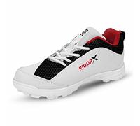DSC Men's Rigor X Sneaker, White/Black, 6 UK
