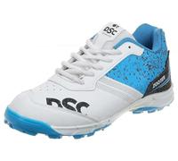 DSC Mens Zooter Cricket Shoe for and Boys, Size-6 UK (White-Blue), Blue, 6 UK EU