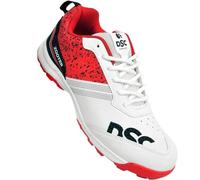 DSC Zooter Cricket Shoe for Men and Boys, Size-3 UK (White-Red)