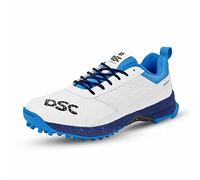 DSC Zooter Cricket Shoes | White/Navy | for Men and Boys | Lightweight | 11 UK, 12 US, 45 EU