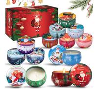 Dsclavacy Christmas Scented Candles Gifts for Women, 12 Pack 2.5 Oz Candle Set, Natural Soy Wax, Aromatherapy Candles for Birthday, Christmas Gifts