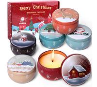 Dsclavacy Christmas Scented Candles Gifts for Women, 6 Pack 2.5 Oz Candle Set, Natural Soy Wax, Aromatherapy Candles for Birthday, Christmas Gifts
