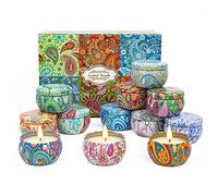 Dsclavacy Scented Candles for Women - 12Pcs 2.5OZ Natural Soy Wax Long Lasting Portable Travel Tin Aromatherapy Candles, Birthday & Christmas Gifts