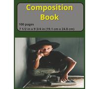 dscraftyhands African American Studious, back to school, 100 page, 2 sided, 7 1/2 x 9 3/4 in, wireless, college ruled composition book/ Journal