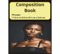 dscraftyhands Black Beauty Music, back to school, 100 page, 2 sided, 7 1/2 x 9 3/4 in, wireless, college ruled composition book/ Journal