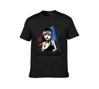 DSCXSD Les Miserables T-Shirt Graphic Tee Printed Top for Mens White Colour22 S