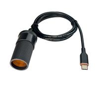 DSD TECH MagicConn SH-CP12M USB-C to 12V Cigarette Lighter Adapter for Car Recorder GPS