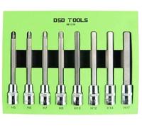 DSD TOOLS Long 8pc 1/2 HEX BIT Socket Set 5-17mm Allen Key Length: 140mm DS1218