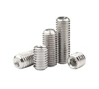DSDBDNN 304 Stainless Steel Hex Socket Set Screws Grub Screw DIN916 M1.6 M2 .5 M3 M4 M5 M6 M8 M10 M12(35mm,M8 x2pcs)