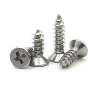 DSDBDNN 5/20/50/100pcs DIN7050 M1 .4 .7 M2 M3 M4 M5 M6 M8 A2 304 Stainless Steel Cross Phillips Countersunk Head Self-Tapping Screw(12mm,M6 x20pcs)
