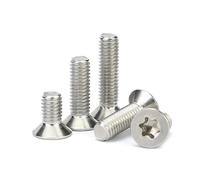 DSDBDNN 50/20/ 10 /5pcs M1.6 M2 .5 M3 M4 M5 M6 M8 304 Stainless Steel Six-Lobe Torx Flat Countersunk Head Screw Bolt(5mm,M2 (50pcs))