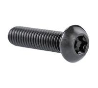 DSDBDNN 5pcs-50pcs Black Security Pin Screw M3 M4 M5 M6 M8 M10 A2 Stainless Steel Torx Button Head Tamper Proof Screws(M6x35 10pcs)