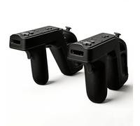 DSDFPFG Black Zapper Gun for Wii and Wii U Remote Controller and Nunchuck - Gaming Accessories for Wii and Wii U Games, Shooting Games - Set of 2