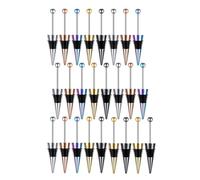 Dsdhuf 25Pcs Beadable Wine Stoppers for Wine Bottles Decorative Beaded Wine Bottle Stopper Alloy Wine Saver Reusable