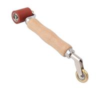 Dsdhuf 40mm Wallpaper Roller Seam Roller Steel, Wood Handle Silicone Seam Roller Dual Use Brass Wheel for PVC Welding A Easy to Carry